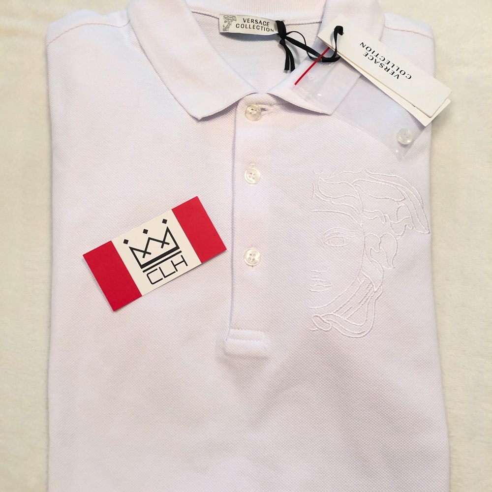 VERSACE COLLECTION MEDUSA LOGO POLO